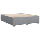 Bed Frame without Mattress Light Gray California King Fabric