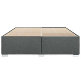 Bed Frame without Mattress Dark Gray California King Fabric