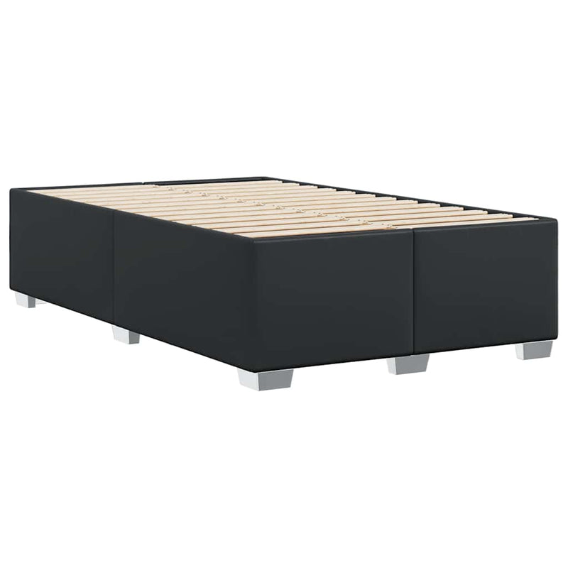 Bed Frame without Mattress Black Full Faux Leather