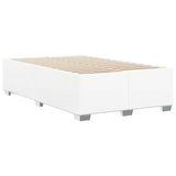 Bed Frame without Mattress White Full Faux Leather