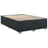 Bed Frame without Mattress Black Queen Faux Leather