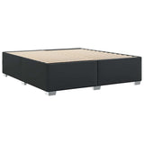 Bed Frame without Mattress Black King Faux Leather