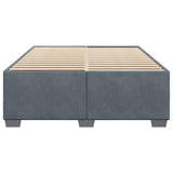 Bed Frame without Mattress Dark Gray Full Velvet