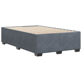 Bed Frame without Mattress Dark Gray Full Velvet