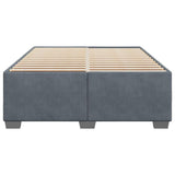 Bed Frame without Mattress Dark Gray Queen Velvet