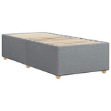 Bed Frame without Mattress Light Gray Twin XL Fabric