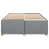 Bed Frame without Mattress Light Gray Full Fabric