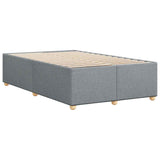 Bed Frame without Mattress Light Gray Full Fabric