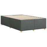 Bed Frame without Mattress Dark Gray Full Fabric