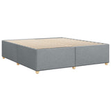 Bed Frame without Mattress Light Gray California King Fabric