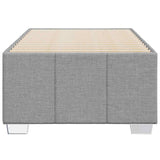 Bed Frame without Mattress Light Gray Twin Fabric