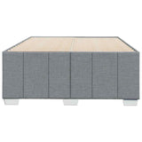 Bed Frame without Mattress Light Gray Full Fabric