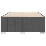 Bed Frame without Mattress Dark Gray Full Fabric