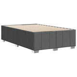 Bed Frame without Mattress Dark Gray Full Fabric