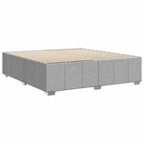 Bed Frame without Mattress Light Gray California King Fabric