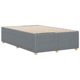 Bed Frame without Mattress Light Gray Full Fabric