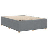 Bed Frame without Mattress Light Gray Queen Fabric