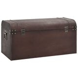 Treasure Chest with Latches Dark Brown 31.3"x15.6"x15.6" Plywood