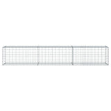 Gabion Basket with Cover 118.1"x19.7"x19.7" Galvanized Iron