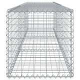 Gabion Basket with Cover 118.1"x19.7"x19.7" Galvanized Iron