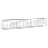 Gabion Basket with Cover 118.1"x19.7"x19.7" Galvanized Iron