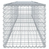 Gabion Basket with Cover 157.5"x19.7"x19.7" Galvanized Iron