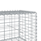 Gabion Basket with Cover 157.5"x19.7"x19.7" Galvanized Iron