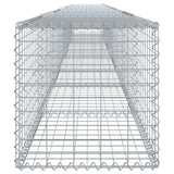 Gabion Basket with Cover 315"x19.7"x19.7" Galvanized Iron