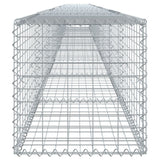 Gabion Basket with Cover 354.3"x19.7"x19.7" Galvanized Iron