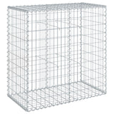 Gabion Basket with Cover 39.4"x19.7"x39.4" Galvanized Iron