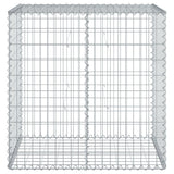 Gabion Basket with Cover 39.4"x19.7"x39.4" Galvanized Iron