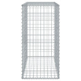 Gabion Basket with Cover 39.4"x19.7"x39.4" Galvanized Iron