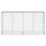 Gabion Basket with Cover 78.7"x19.7"x39.4" Galvanized Iron