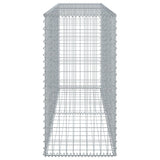 Gabion Basket with Cover 78.7"x19.7"x39.4" Galvanized Iron