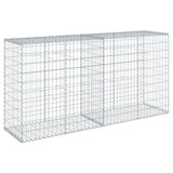 Gabion Basket with Cover 78.7"x19.7"x39.4" Galvanized Iron