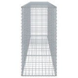 Gabion Basket with Cover 118.1"x19.7"x39.4" Galvanized Iron