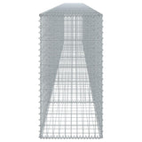 Gabion Basket with Cover 275.6"x19.7"x39.4" Galvanized Iron