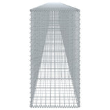 Gabion Basket with Cover 472.4"x19.7"x39.4" Galvanized Iron