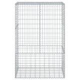 Gabion Basket with Cover 39.4"x19.7"x59.1" Galvanized Iron