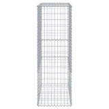 Gabion Basket with Cover 39.4"x19.7"x59.1" Galvanized Iron