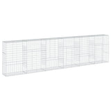 Gabion Basket with Cover 236.2"x19.7"x59.1" Galvanized Iron