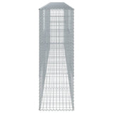 Gabion Basket with Cover 236.2"x19.7"x59.1" Galvanized Iron