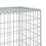 Gabion Basket with Cover 393.7"x19.7"x59.1" Galvanized Iron