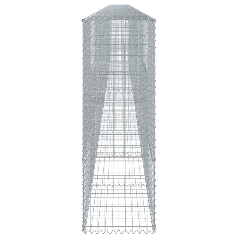 Gabion Basket with Cover 433.1"x19.7"x59.1" Galvanized Iron