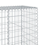 Gabion Basket with Cover 118.1"x19.7"x78.7" Galvanized Iron