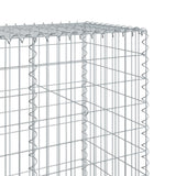 Gabion Basket with Cover 157.5"x19.7"x78.7" Galvanized Iron