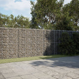 Gabion Basket with Cover 157.5"x19.7"x78.7" Galvanized Iron