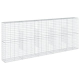 Gabion Basket with Cover 196.9"x19.7"x78.7" Galvanized Iron