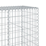 Gabion Basket with Cover 196.9"x19.7"x78.7" Galvanized Iron