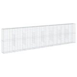 Gabion Basket with Cover 315"x19.7"x78.7" Galvanized Iron